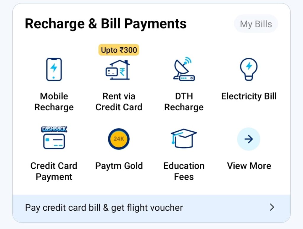 paytm credit card payment